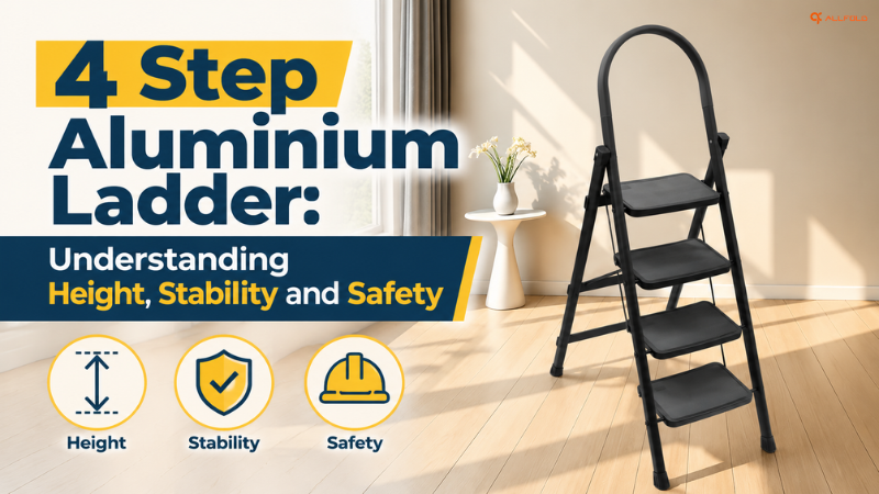 4 Step Aluminium Ladder