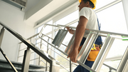 6-step aluminium ladder for safe household use